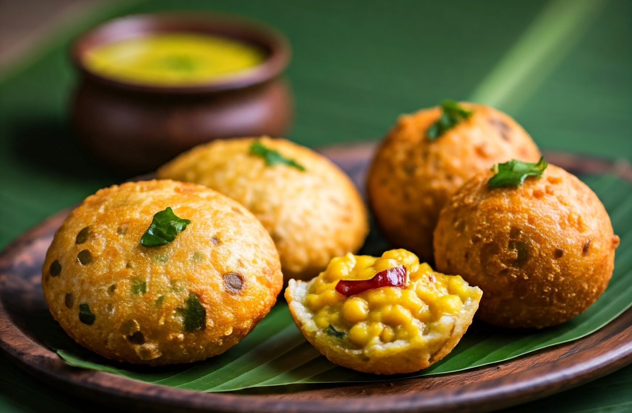 Aloo Stuffed Bread Pakoda & Bajji