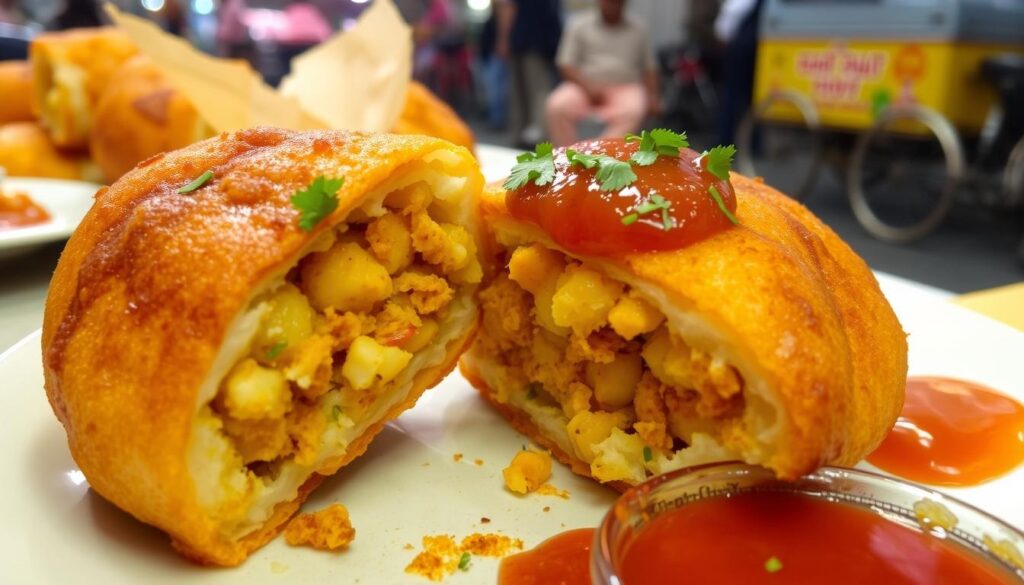 Aloo Stuffed Bread Pakoda & Bajji