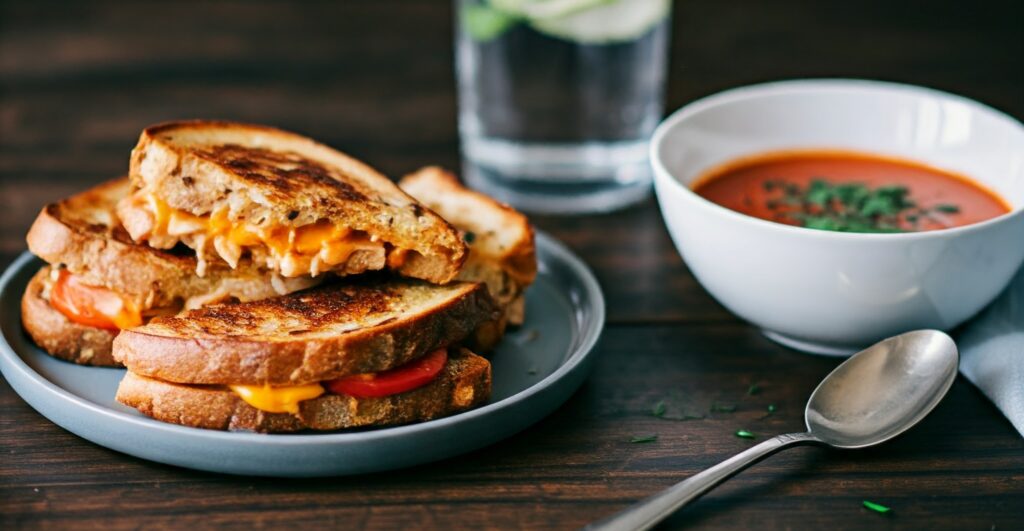 Loaded Vegan Grilled Cheese with Tomato and Avocado