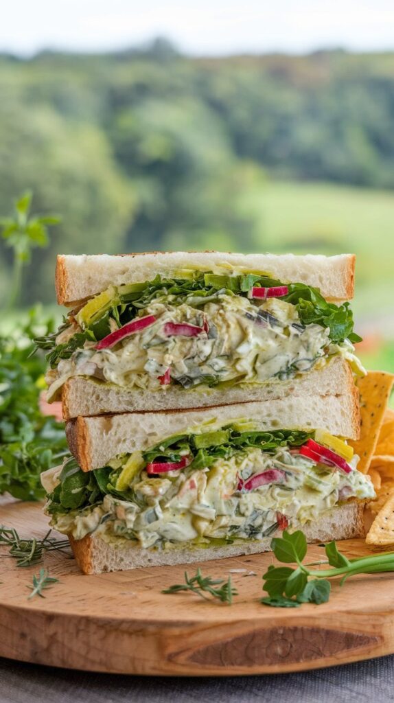 Green Goddess Salad Sandwich