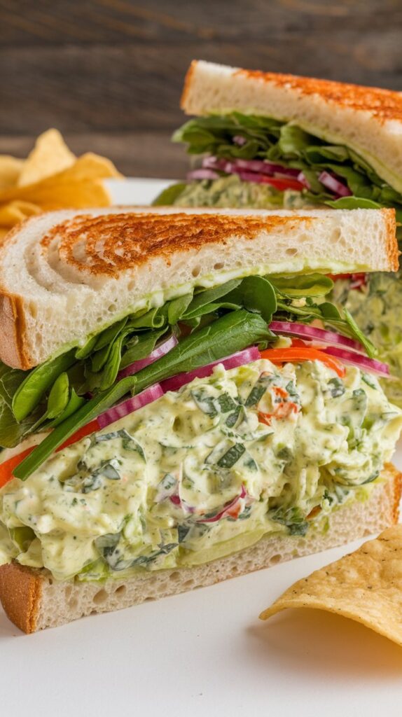 Green Goddess Salad Sandwich