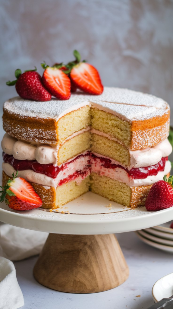 Perfect Vegan Victoria Sponge Cake