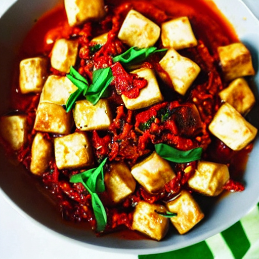 Crispy Tofu and Gnocchi with Creamy Sun-Dried Tomato Sauce