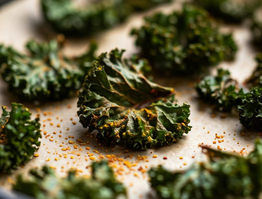 spicy kale chips