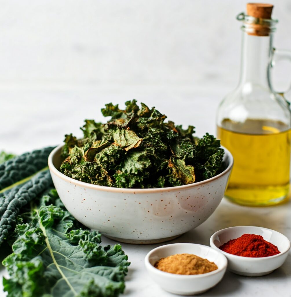 spicy kale chips