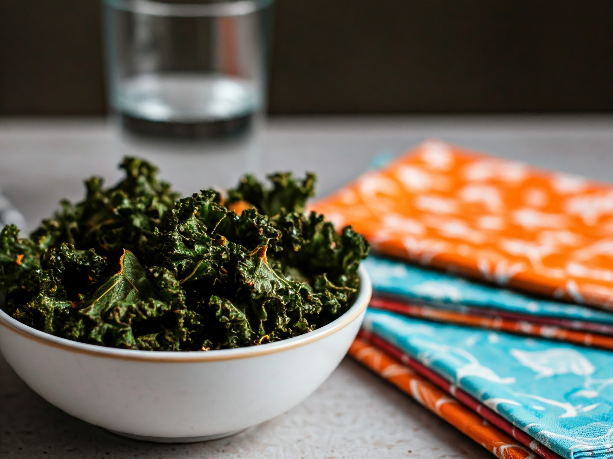 spicy kale chips