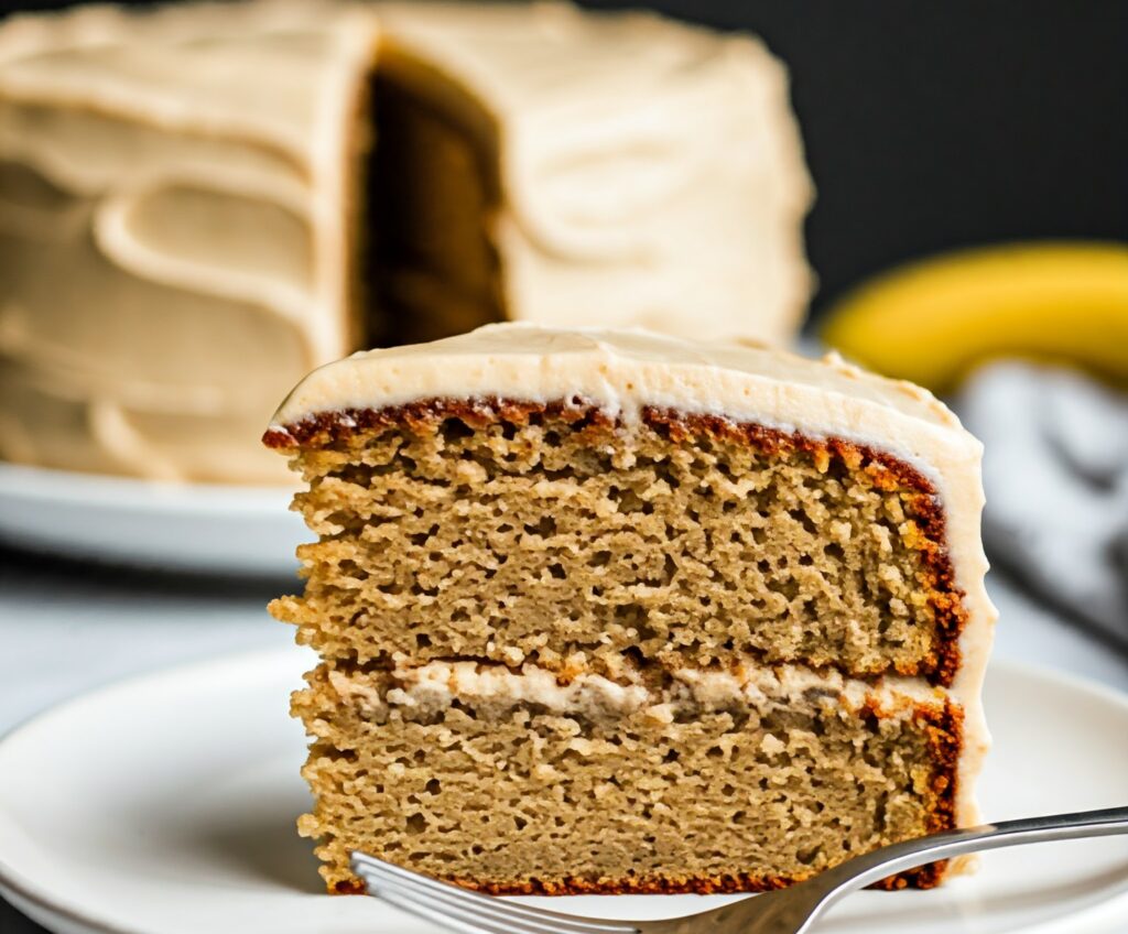 a piece of cake with a fork on a plate