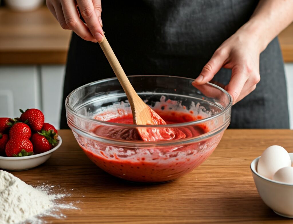 vegan strawberry cake