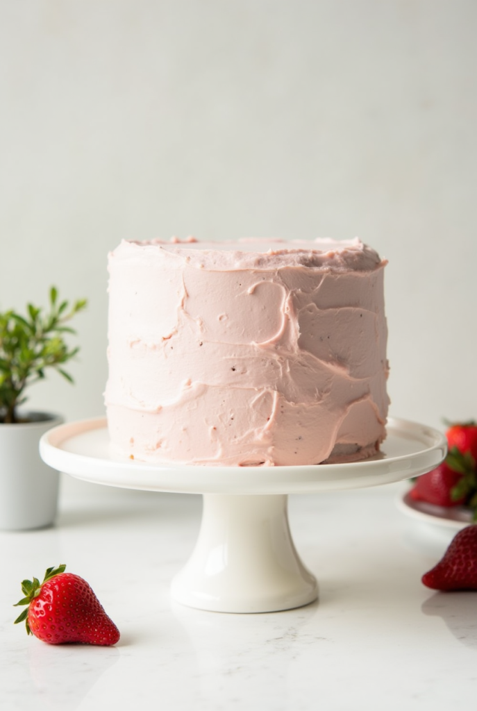 vegan strawberry cake