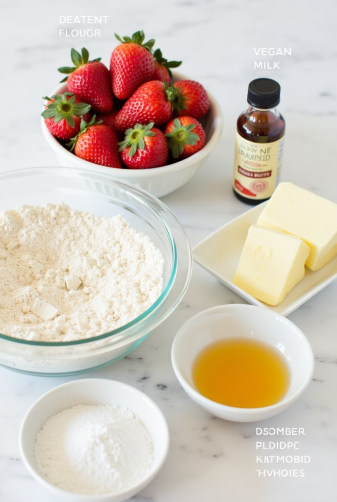 vegan strawberry cake