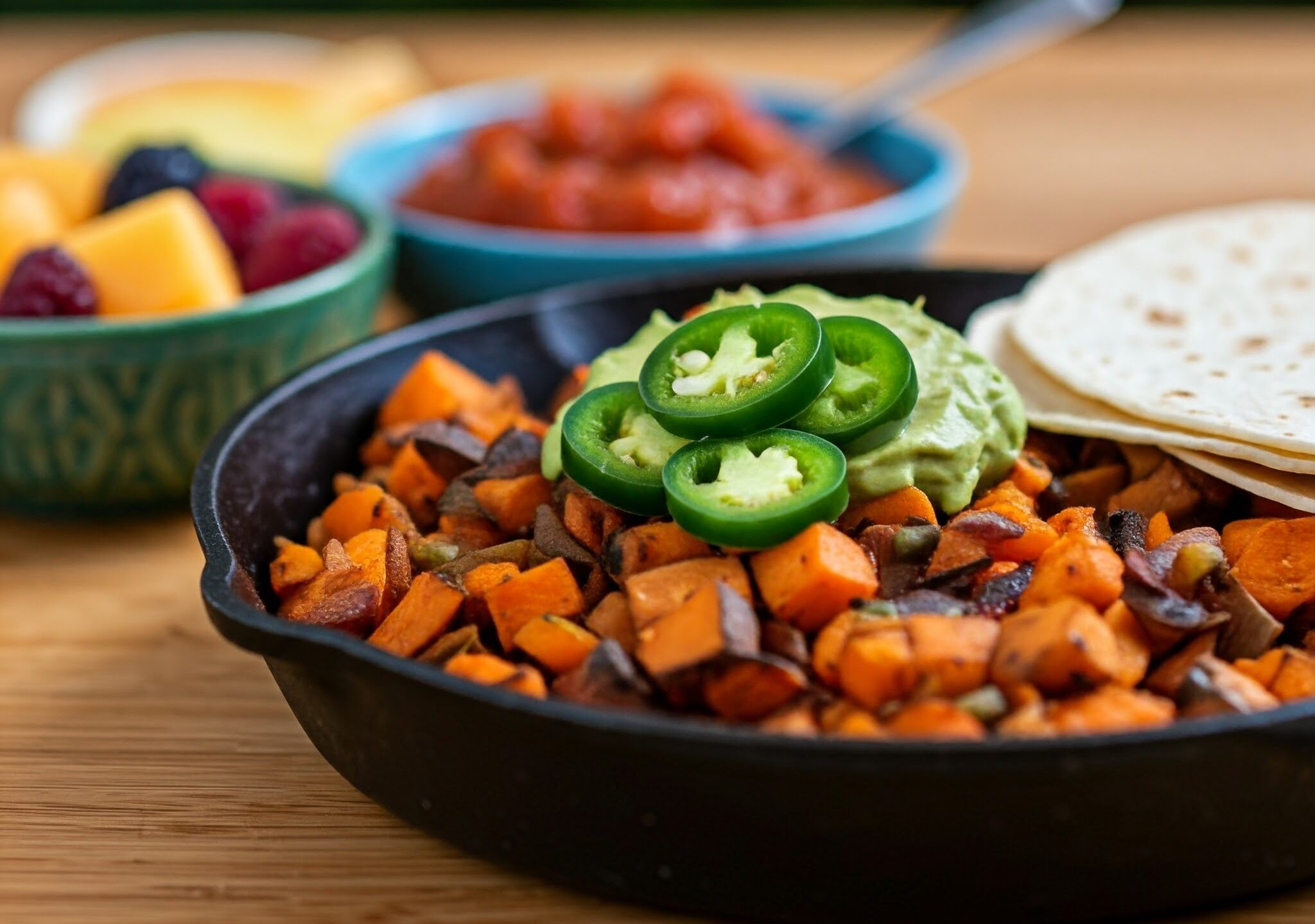 Sweet Potato Black Bean Breakfast Hash