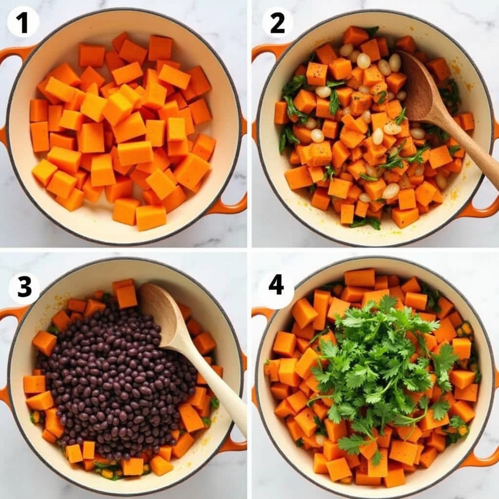 Sweet Potato Black Bean Breakfast Hash