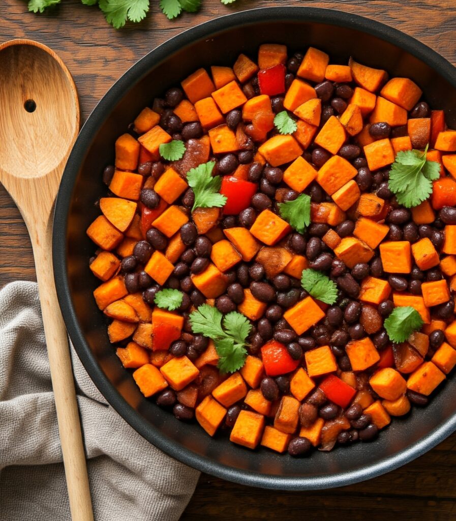 Sweet Potato Black Bean Breakfast Hash