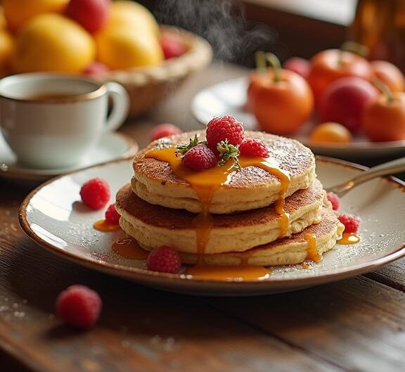 Vegan Cinnamon Roll Pancakes