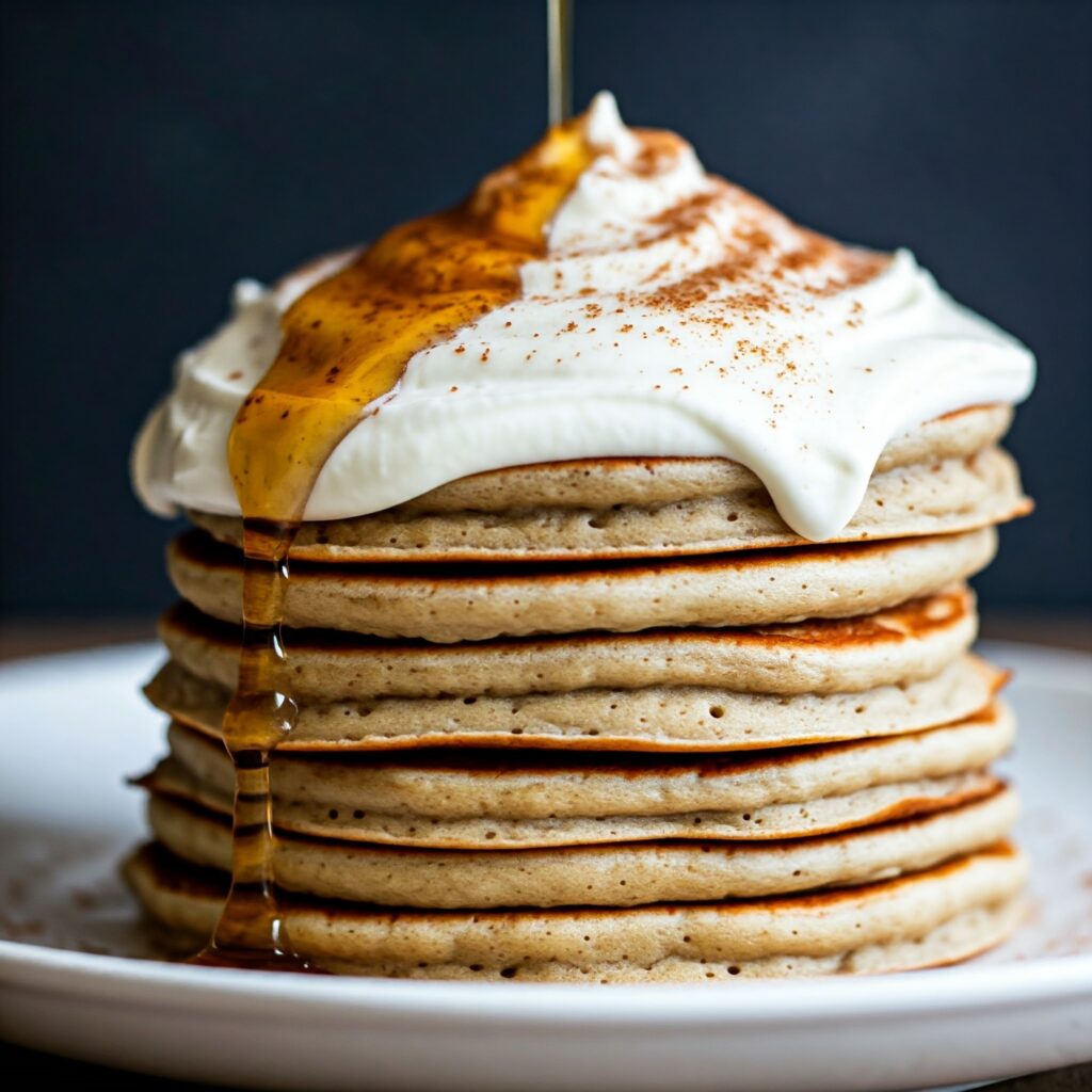 Vegan Cinnamon Roll Pancakes