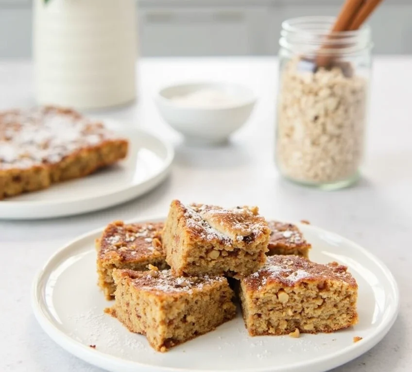 Vegan Cinnamon Roll Baked Oatmeal