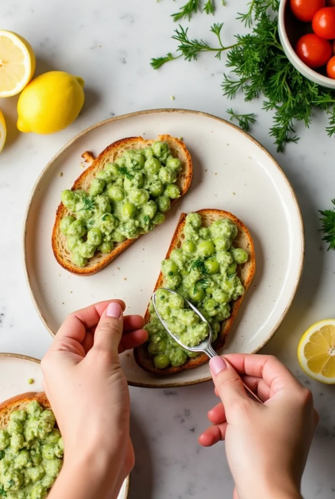 marinated tomato toast