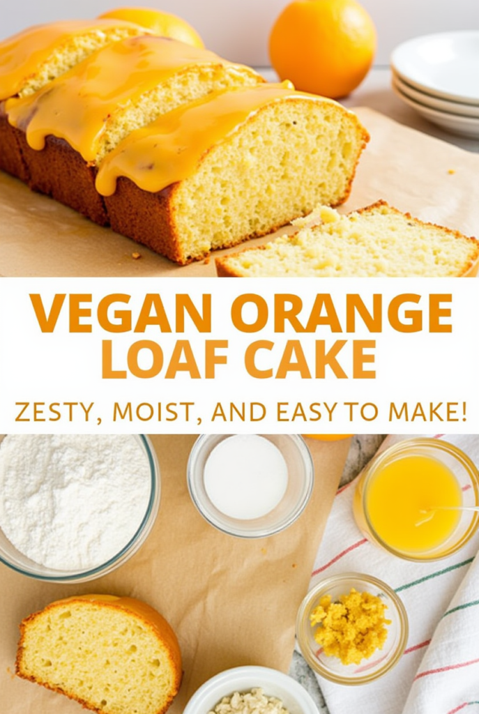 vegan orange loaf cake