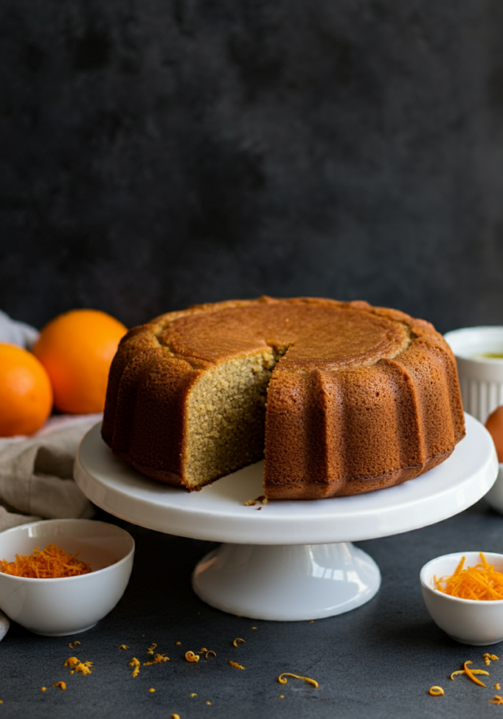 vegan orange loaf cake