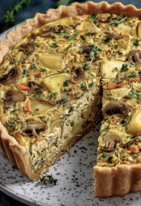 Vegan Tofu Quiche with Vegetables and Herbs: A Delicious and Healthy Recipe