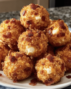 Carb bacon cheddar mini cheese balls