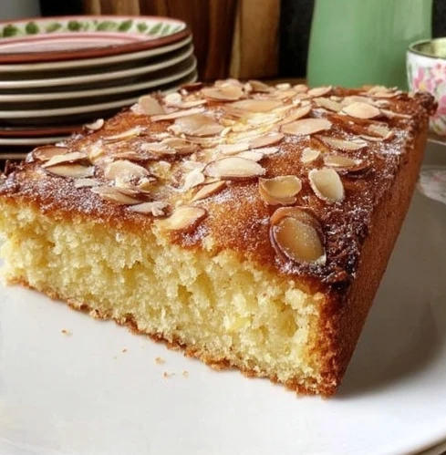 Almond Ricotta Biscotti Cake