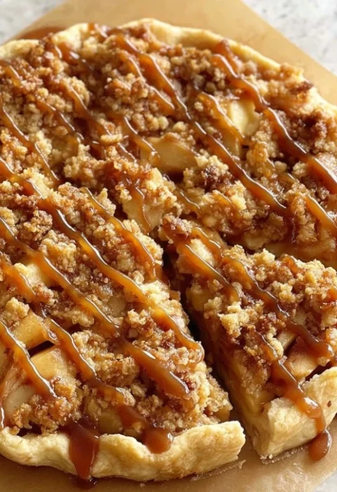 Apple Crisp Pizza Recipe Easy Apple Crisp Pizza Homemade Apple Crisp Pizza Vegan Apple Crisp Pizza Gluten-free Apple Crisp...