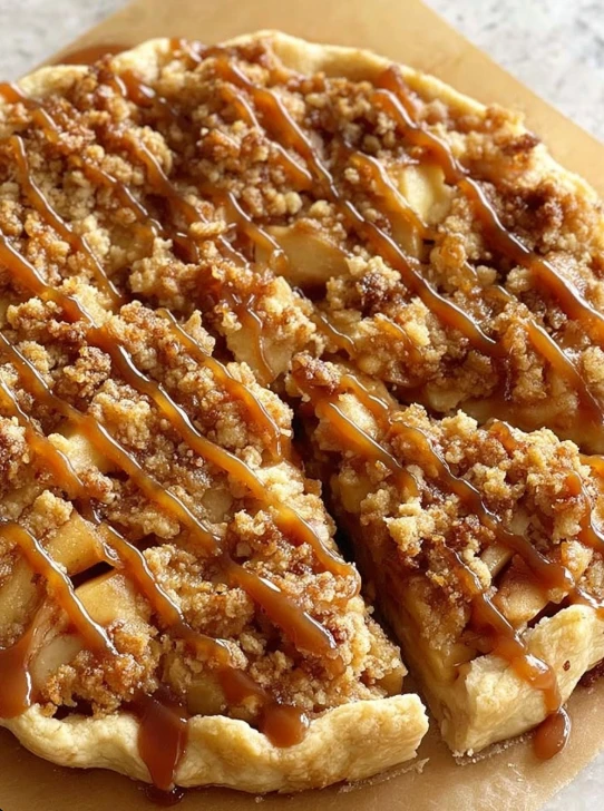 Apple Crisp Pizza Recipe Easy Apple Crisp Pizza Homemade Apple Crisp Pizza Vegan Apple Crisp Pizza Gluten-free Apple Crisp...