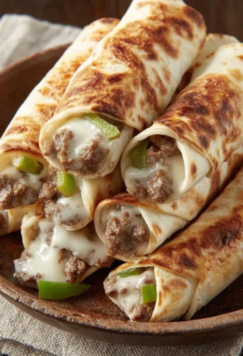 Best Air Fryer For Cheeseburger Burritos Crispy Cheeseburger Burrito Recipe Air Fryer Recipes Cheeseburger Burritos Health...