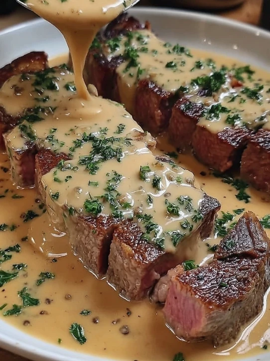 Best Juicy Steak With Garlic Sauce Recipe How To Cook Juicy Steak With Creamy Garlic Creamy Garlic Sauce For Steak Recipe ...