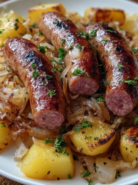 Best Polish Sausage And Sauerkraut Recipe How To Cook Polish Sausage With Potatoes Hearty Polish Sausage Skillet Meals Tra...