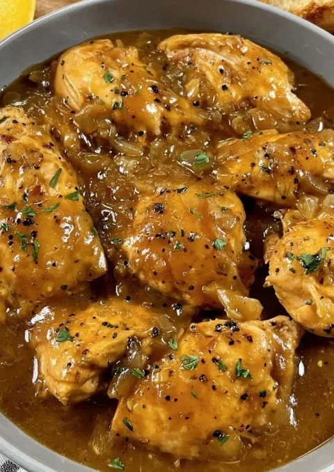 Best Slow Cooked Chicken And Gravy Recipe Slow Cooker Chicken Gravy Comfort Food Easy Slow Cooker Chicken With Gravy Homem...