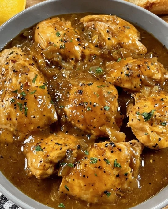 Best Slow Cooked Chicken And Gravy Recipe Slow Cooker Chicken Gravy Comfort Food Easy Slow Cooker Chicken With Gravy Homem...