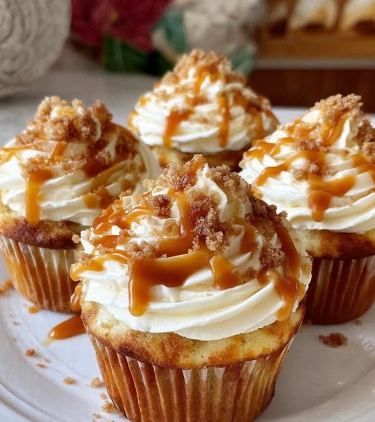 Caramel Apple Cupcakes
