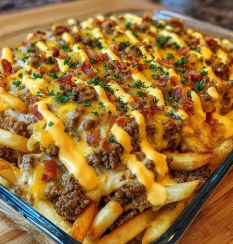 Cheeseburger French Fry Casserole Recipe Easy Cheeseburger And Fries Bake Best Cheeseburger French Fry Bake Homemade Chees...