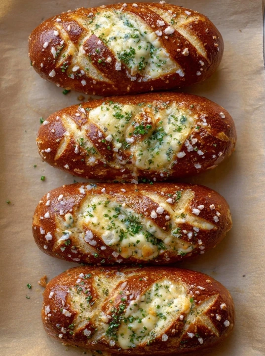 Disneyland’s Famous Cheesy Garlic Pretzel Bread