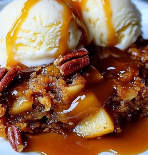 Easy Caramel Apple Pecan Dump Cake Recipe Best Caramel Apple Pecan Dump Cake How To Make A Caramel Apple Pecan Dump Cake V...