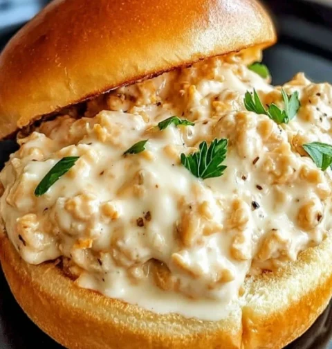 Easy Chicken Alfredo Sloppy Joes Recipe Homemade Chicken Alfredo Sloppy Joes Best Cheese For Chicken Alfredo Sloppy Joes L...