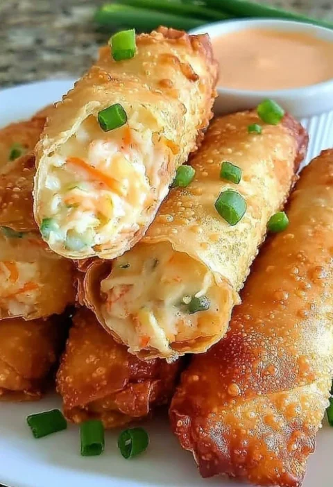 Easy Crab Rangoon Egg Rolls Recipe Homemade Crab Rangoon Egg Rolls Cooking Instructions Best Crab Rangoon Egg Roll Filling...