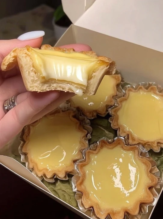 Easy Creamy Custard Tarts Recipe Card Homemade Custard Tarts Baking Guide Buy Handmade Custard Tart Recipe Creamy Tart Rec...