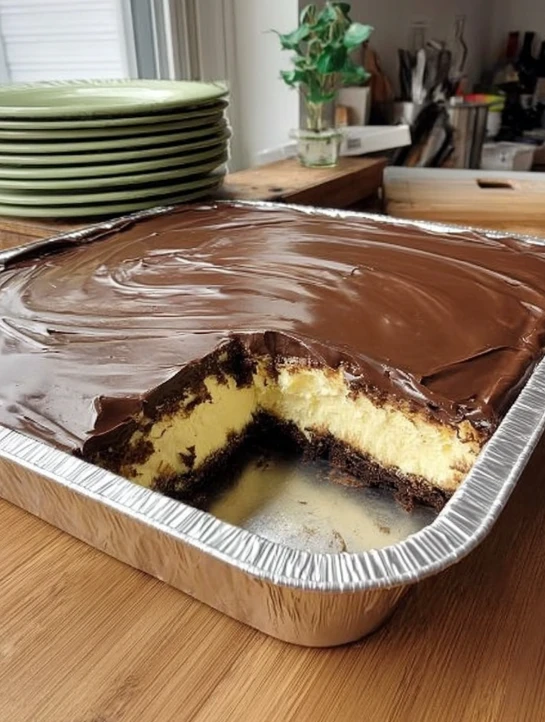 No bake chocolate eclair