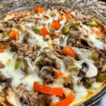 Quick Cherry Cheesecake Lush with cherry pie filling and cheesecake layers