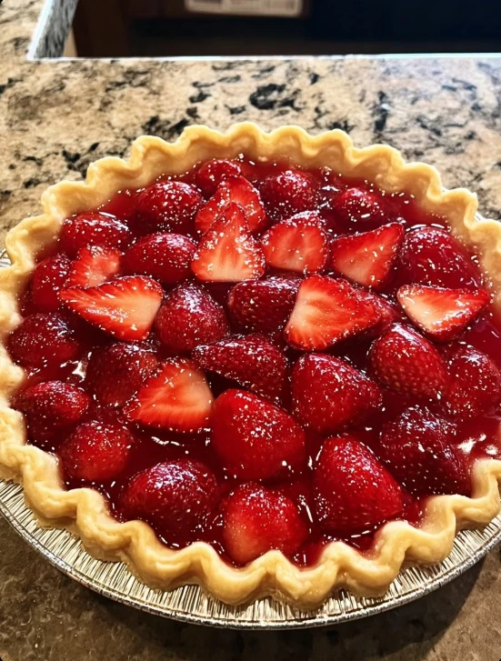 Easy Strawberry Pie Recipe With Fresh Berries Janet's Homemade Strawberry Pie Glaze Simple Fresh Berry Pie Instructions Be...
