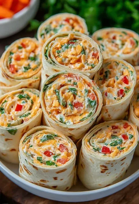 Easy Vegetable Tortilla Roll Ups Recipe Healthy Veggie Tortilla Roll Ups Vegetarian Tortilla Pinwheels For Parties Make Ah...