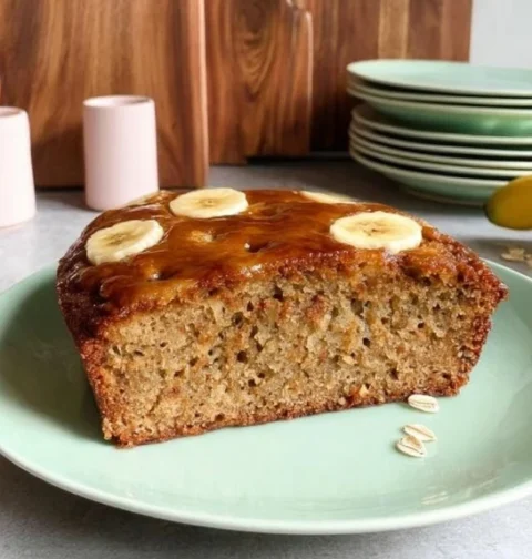 Flourless Banana Ginger Oat Cake Recipe Easy Banana Ginger Oat Cake No Flour Healthy Flourless Banana Oat Cake Gluten-free...