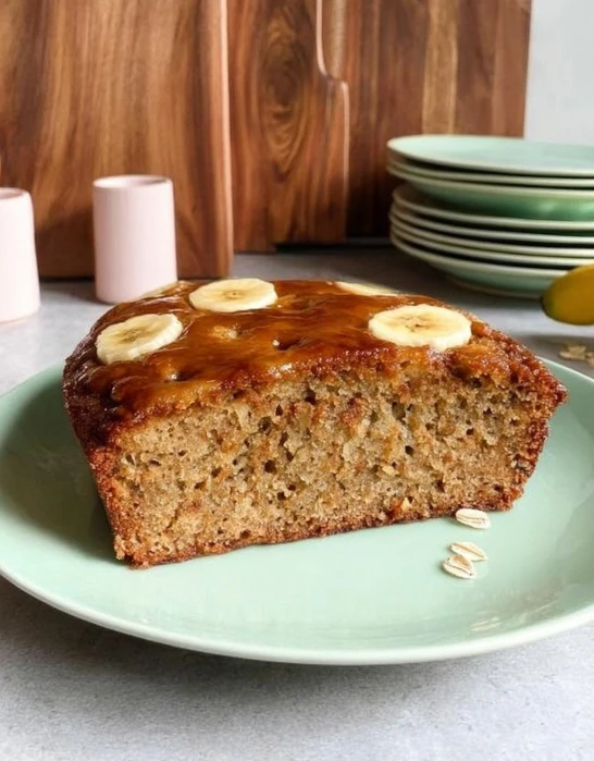 Flourless Banana Ginger Oat Cake