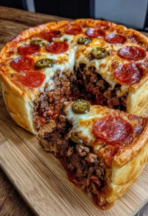 Homemade Chicago Style Deep Dish Pizza Recipe Best Cheese For Chicago Deep Dish Pizza Chicago Style Pizza Dough Recipe How...