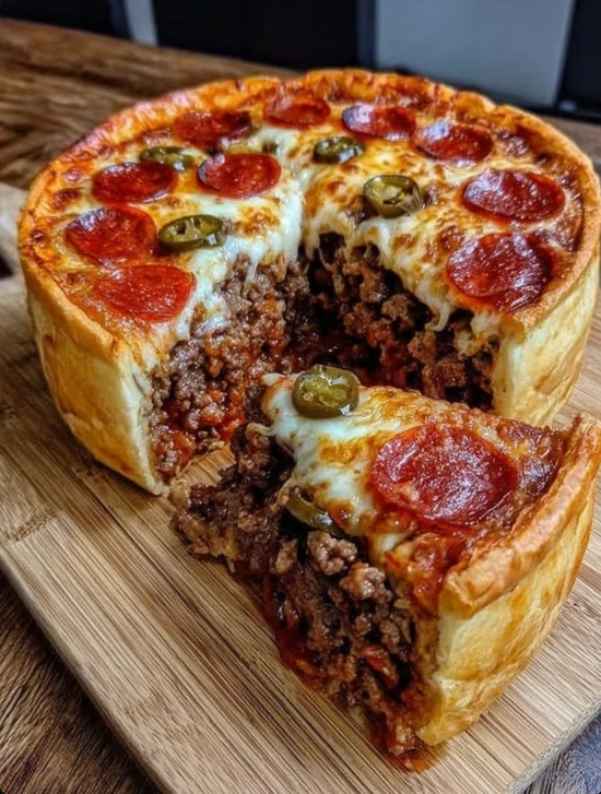 Homemade Chicago Style Deep Dish Pizza Recipe Best Cheese For Chicago Deep Dish Pizza Chicago Style Pizza Dough Recipe How...