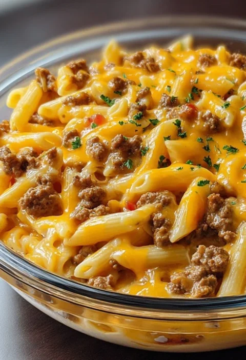 Loaded Cheeseburger Pasta Recipe