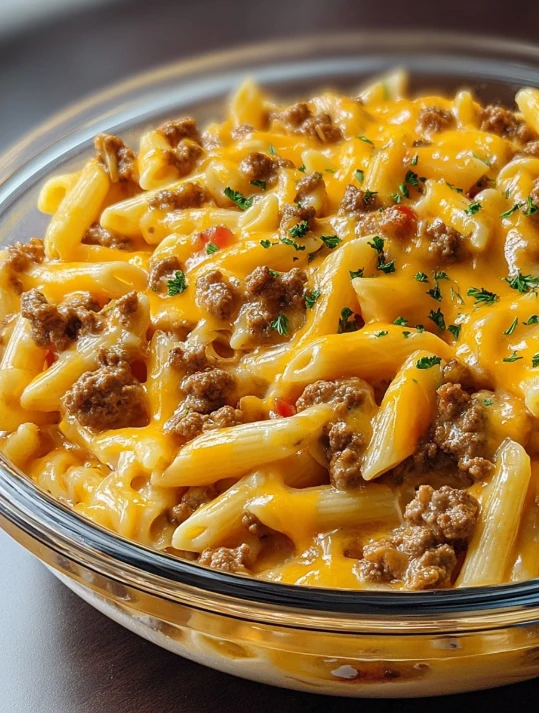 Loaded Cheeseburger Pasta Recipe